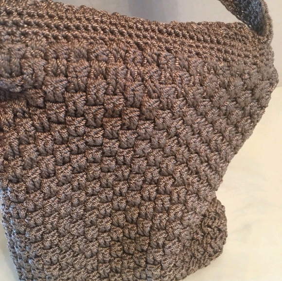 New BROWN WOVEN THE SAK CROSS BODY BAG - Picture 5 of 7